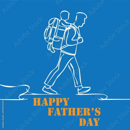 illustration of a person and baby with a banner