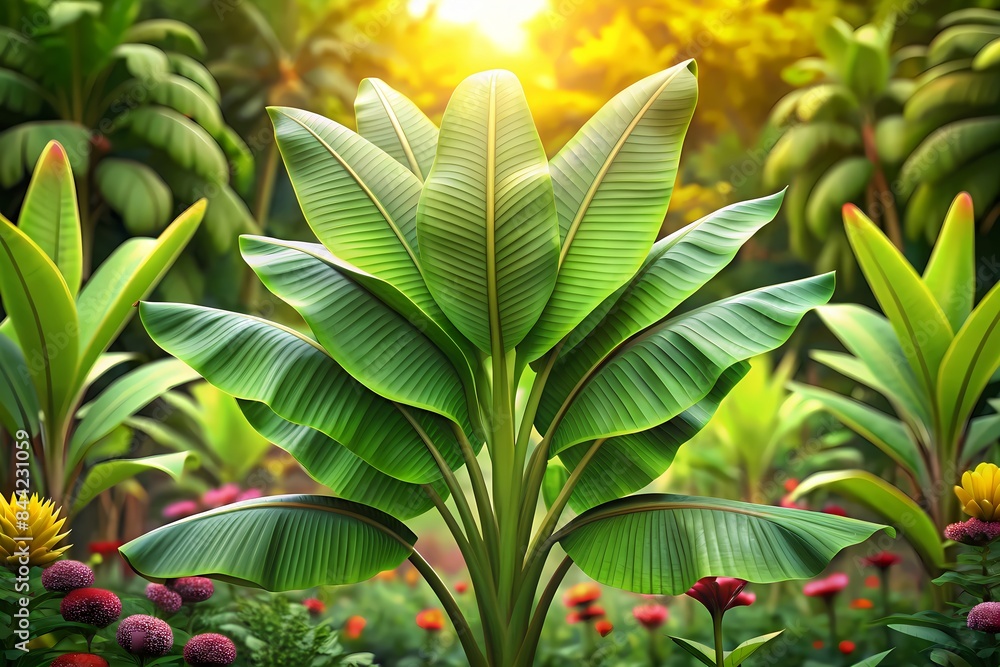 Fototapeta premium Banana Tree In The Garden