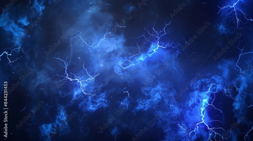 Abstract blue lightning background Abstract blue lightning background