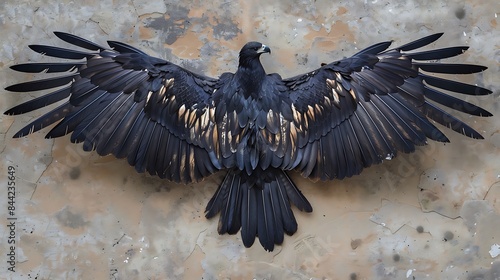 Wedge tailed eagle aquila audax top view