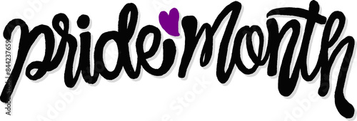 LGBT pride art on white background. template for poster, social network, banner, cards. word PRIDE for poster. LGBTQ love symbol background. Concept design.