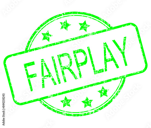 Fairplay rubber stamp on white background - illustration