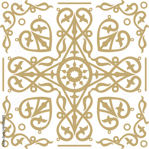 Vector Yakut national ornament. Amulet, talisman, protection. Decoration. home, carpets and ceramics. Traditions of northern peoples, people of the tundra
