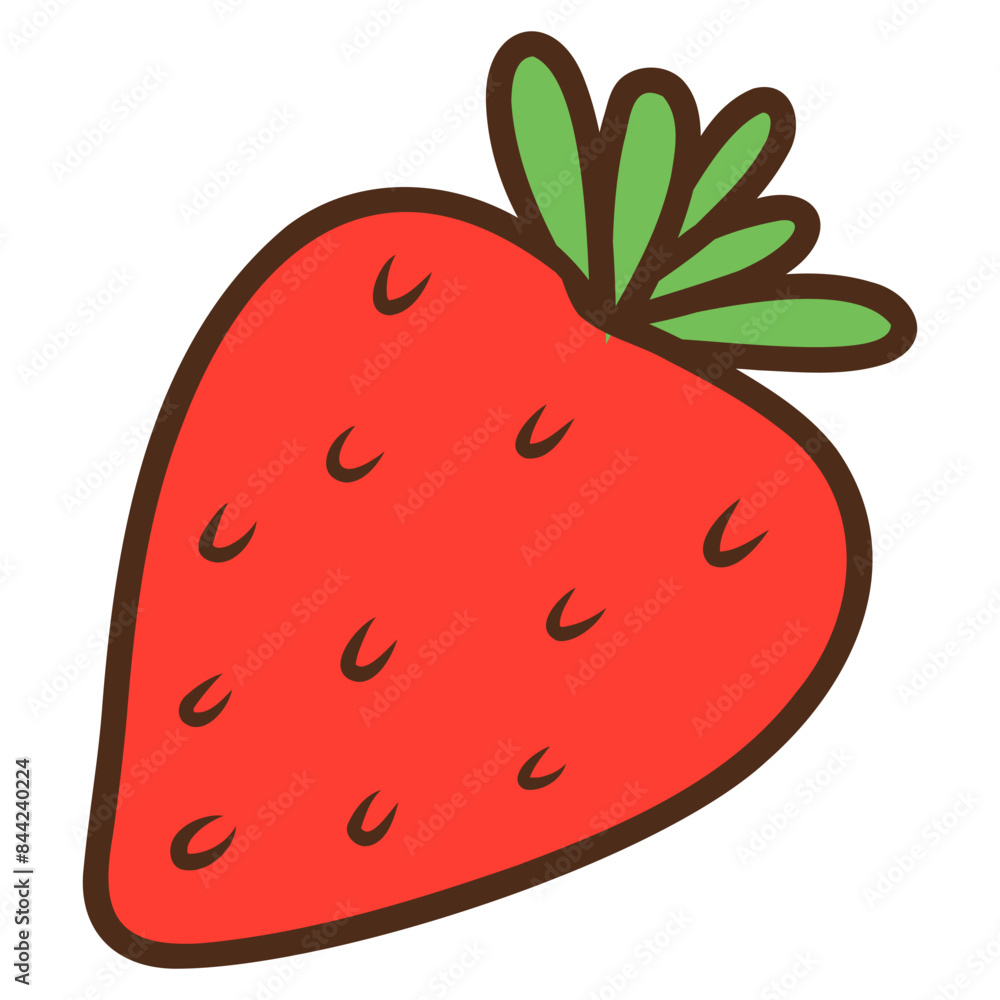 Obraz premium illustration of a strawberry