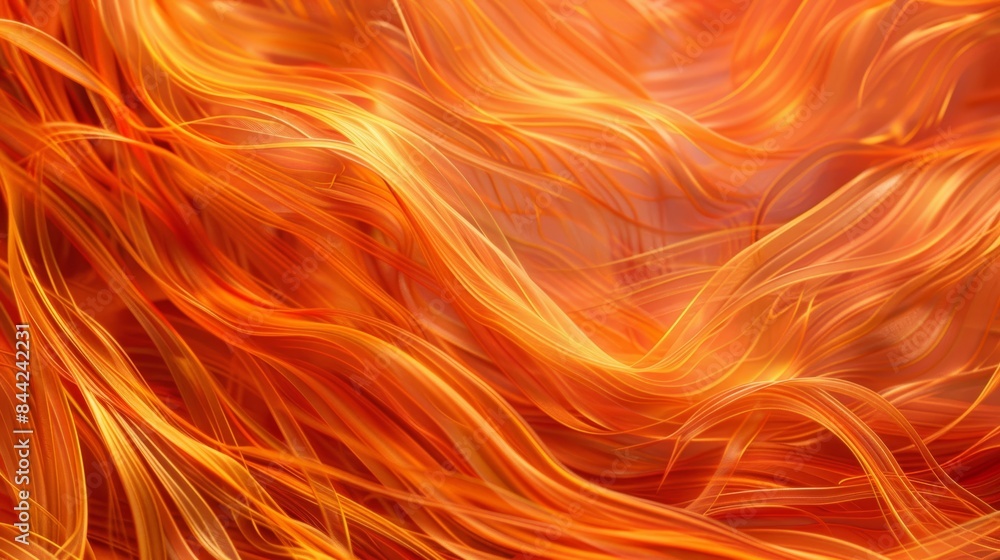 Abstract Yellow and Orange Waves Background