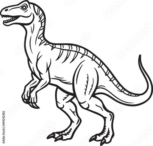 illustration of a dinosaur illustration black and white