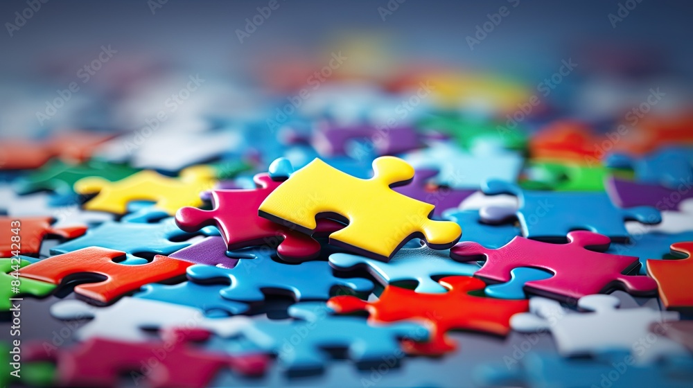 photograph of a jigsaw puzzle with all the pieces fitting together perfectly, symbolizing business success, on a clear background photograph of a jigsaw puzzle with all the pieces fitting together perfectly, symbolizing business success, on a clear background