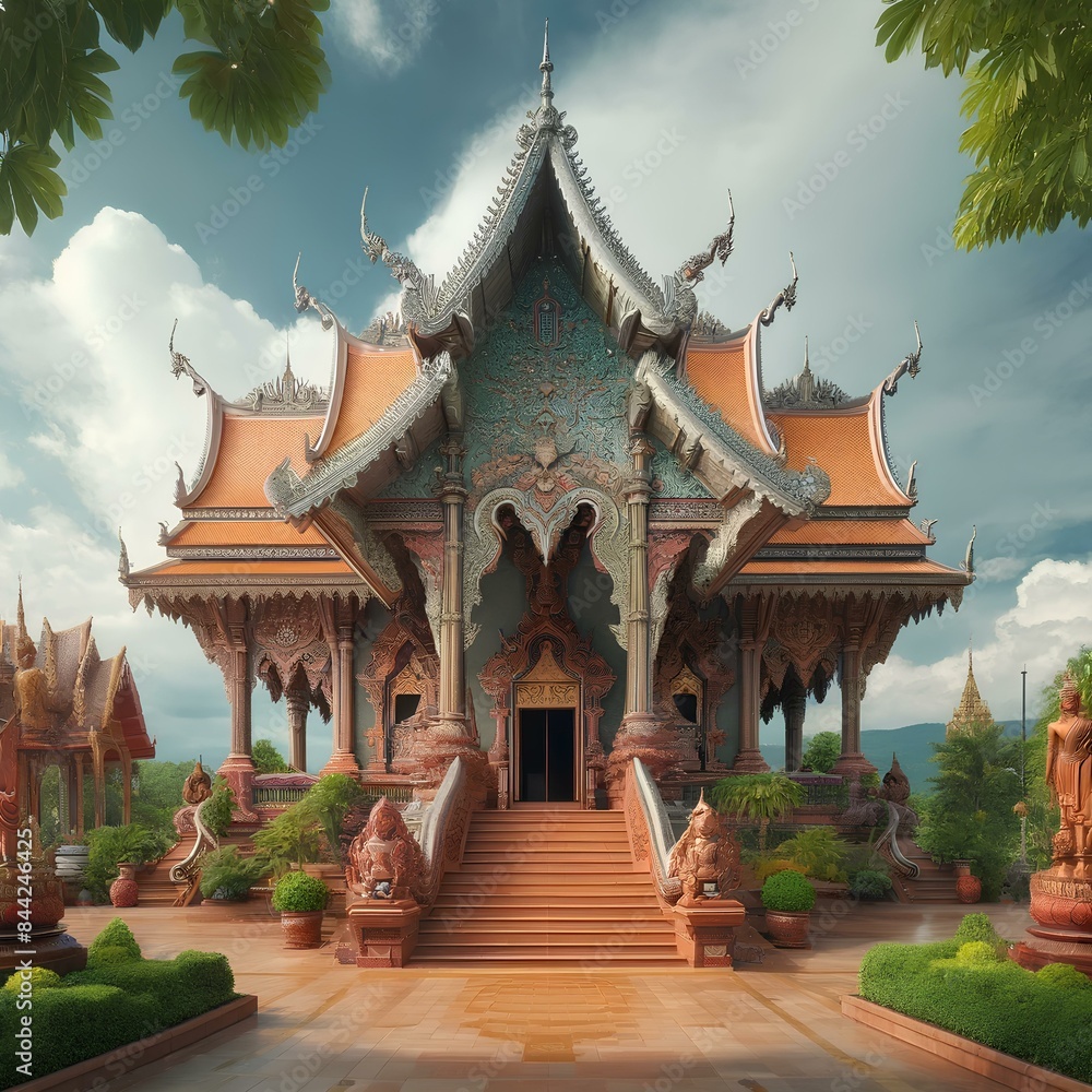 Naklejka premium Thai temple 