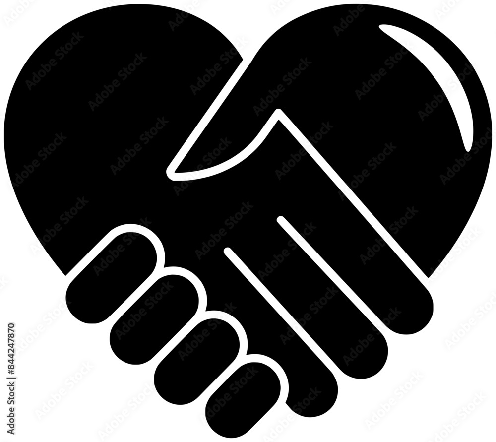 heart illustration love silhouette hand logo care icon person outline sign people hold holding help support friendship charity human shape arm health relationship for vector graphic background