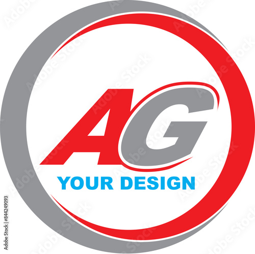 Free Download AG Letter logo design  - GFXLoad