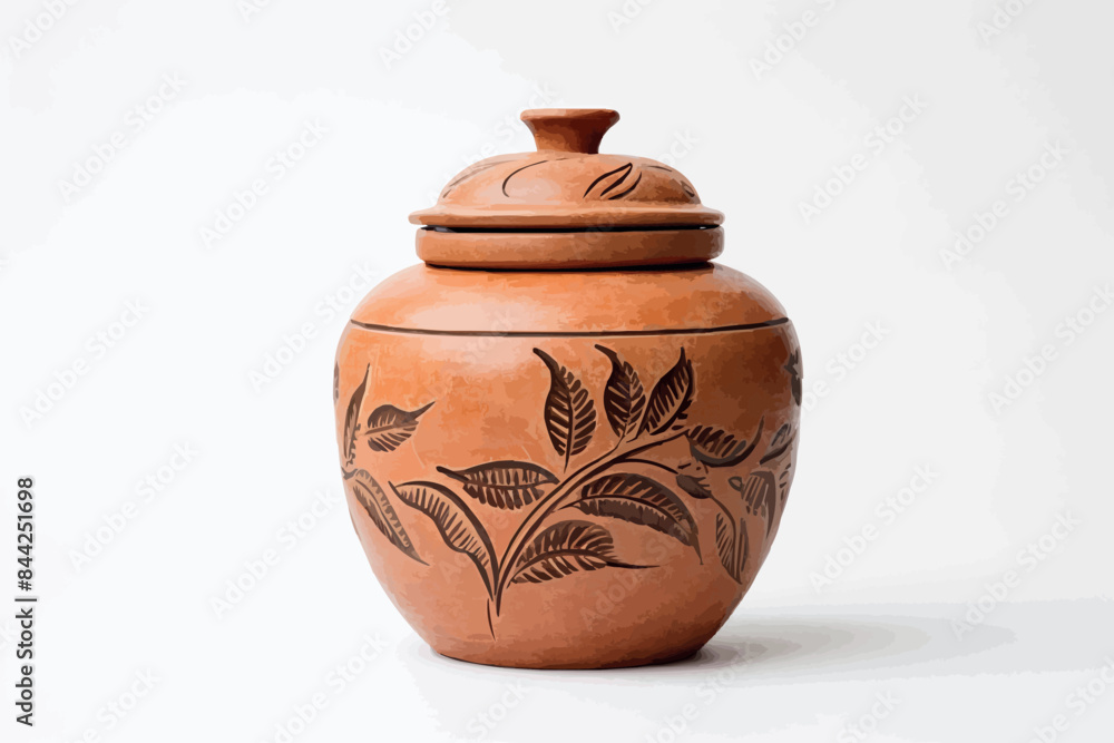 clay pot isolated on white background clay pot isolated on white background