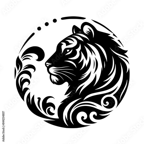 Wallpaper Mural tiger head tattoo Torontodigital.ca