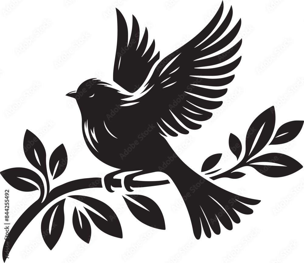 Fototapeta premium bird silhuette vector 2