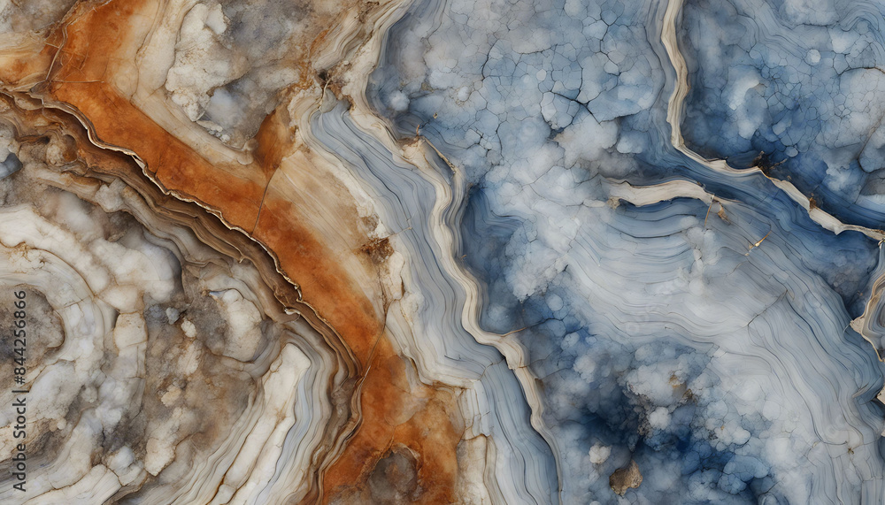 Abstract macro photo of a colorful agate slice with intricate patterns and textures Abstract macro photo of a colorful agate slice with intricate patterns and textures
