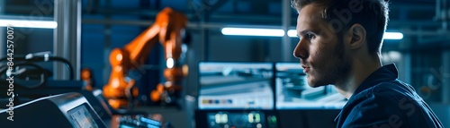 Man and Robot Collaborating...