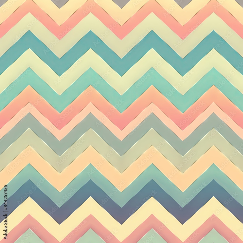 - Create a pastel-colored chevron pattern background with open spaces. - Create a pastel-colored chevron pattern background with open spaces.