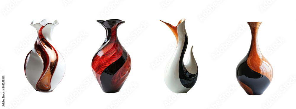 Set of luxury and modern vases Set of luxury and modern vases
