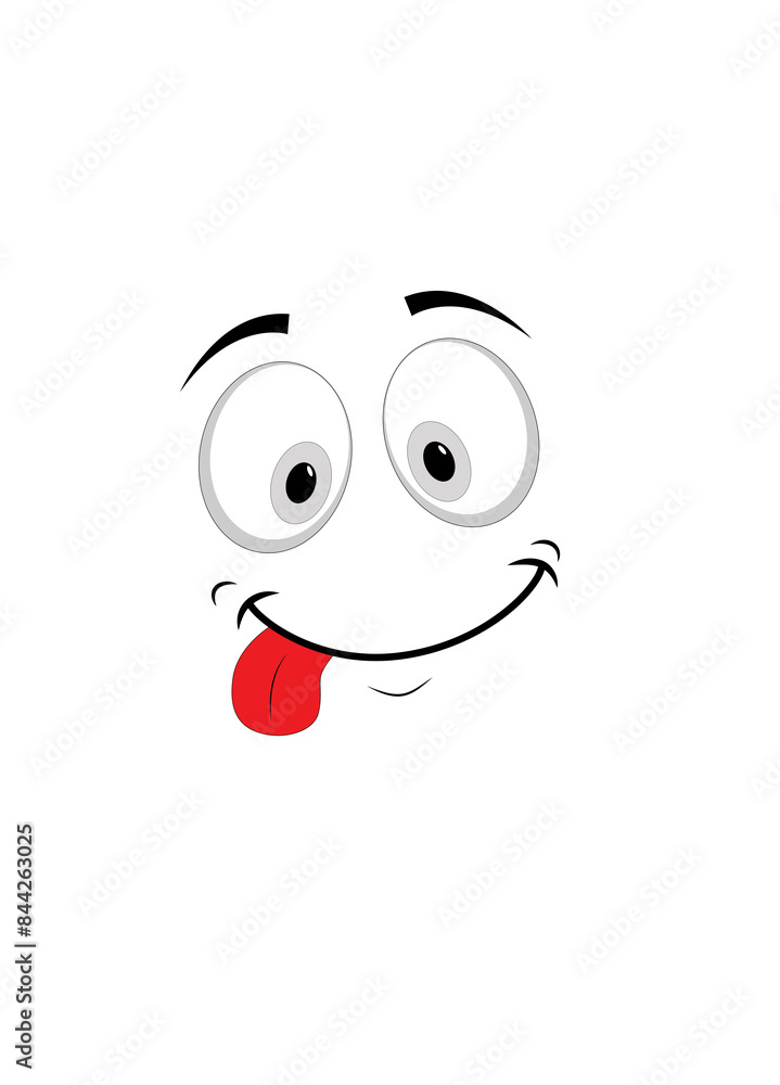 Happy face on white background Happy face on white background