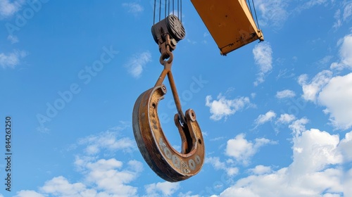 Crane hook, lifting cargo, port