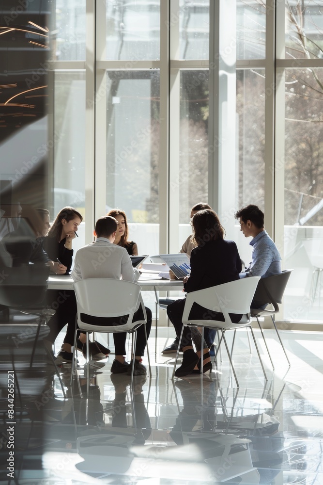 Obraz premium Business meeting in modern office