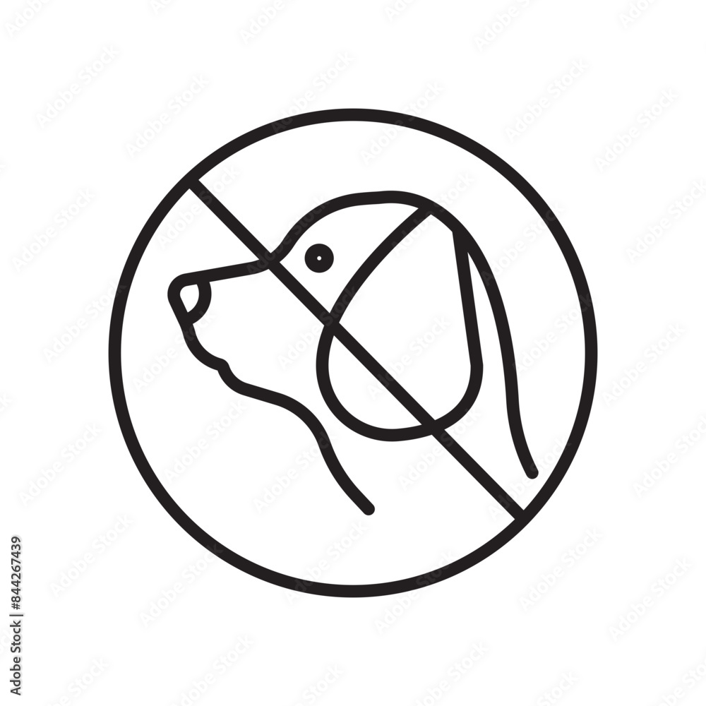 No Dogs Allowed Sign for Pet-Free Areas and Community Safety No Dogs Allowed Sign for Pet-Free Areas and Community Safety