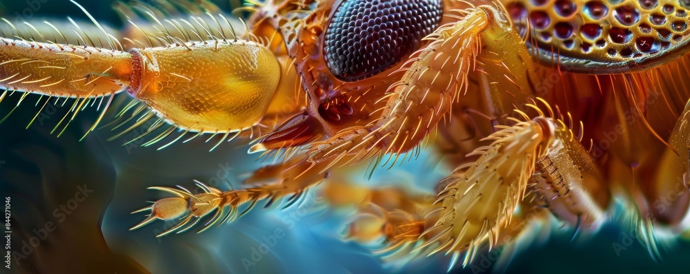 Microscope of insect legs Revealing the detailed structure of this ...