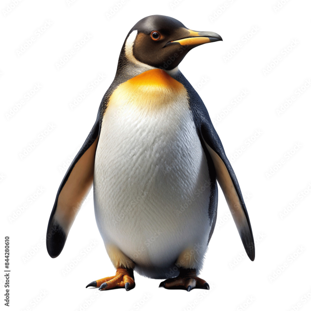 Fototapeta premium Its a penguin isolated on Transparent background.