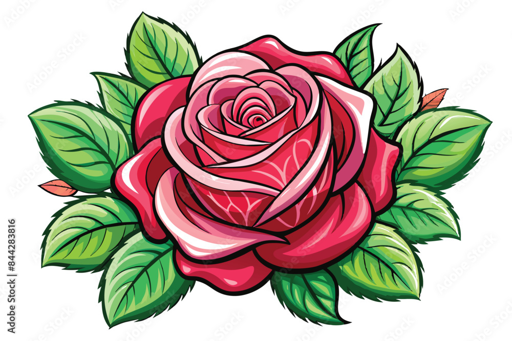 Rose Art Sketch with Simple Design Rose Art Sketch with Simple Design
