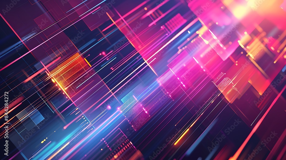 abstract technology background geometric shapes with transparent layers abstract technology background geometric shapes with transparent layers