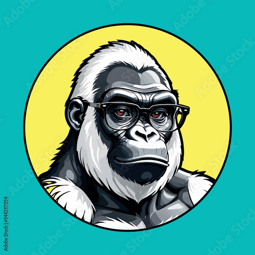 gorilla con gli occhiali