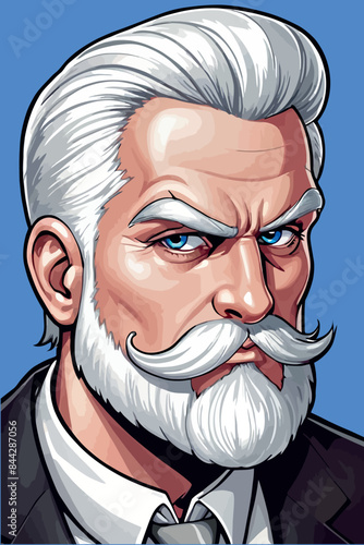 uomo con barba bianca 011