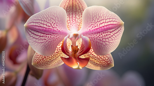 pink orchid closeup