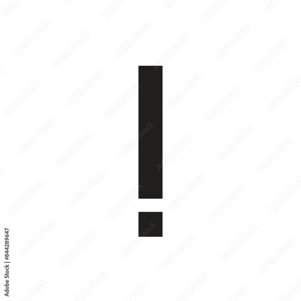 Warning exclamation mark icon vector for app and website Warning exclamation mark icon vector for app and website