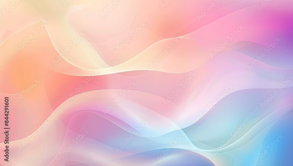 Fototapeta premium abstract background with lines gradient with blurred shapes and curves, soft color transitions in the style of various artists