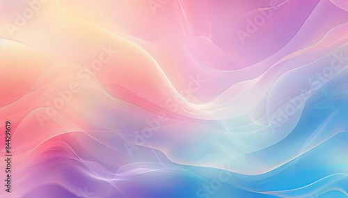 Wallpaper Mural abstract colorful background with smoke gradient with blurred shapes and curves, soft color transitions in the style of various artists Torontodigital.ca