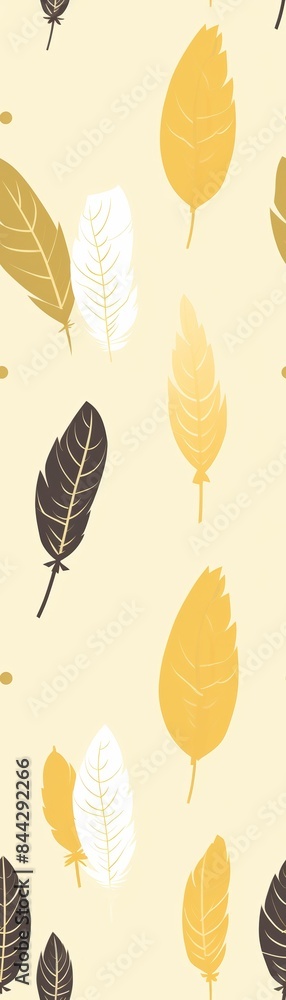 fall leaves in yellow, white, and brown on a light background, ideal for autumn-themed designs and backgrounds. fall leaves in yellow, white, and brown on a light background, ideal for autumn-themed designs and backgrounds.