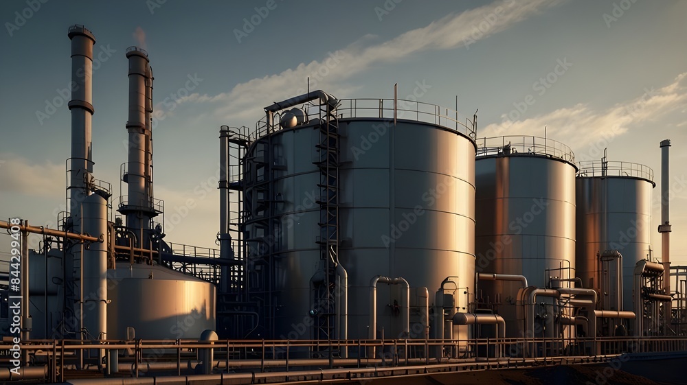 oil refinery factory