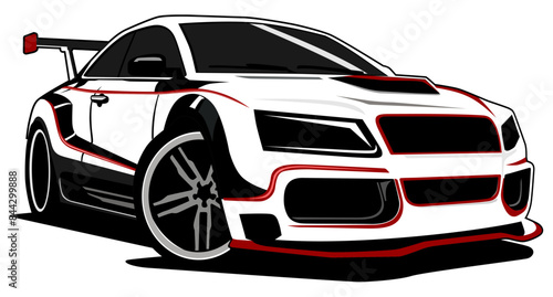 car illustration design vector art	