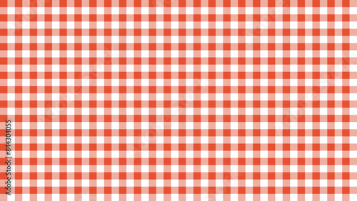 Nostalgic Citrus, Vintage Orange Gingham Design
