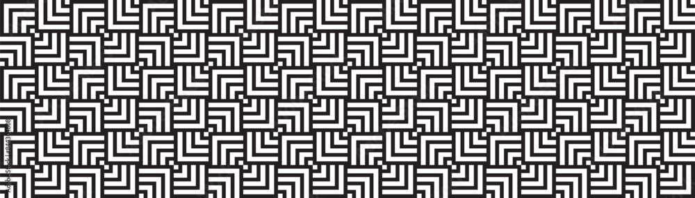 Monochrome Geometric Seamless Pattern Background Monochrome Geometric Seamless Pattern Background