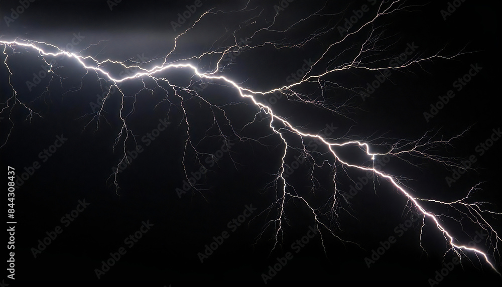A huge bolt of lightning flashed in the dark. Thunder. A huge bolt of lightning flashed in the dark. Thunder.