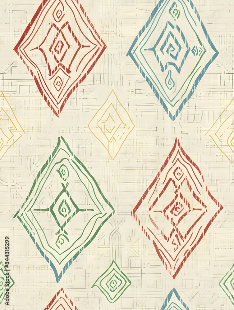 Geometric Shapes and Patterns in Earthy Southwest Style Backdrop with Handmade Textured Tribal Inspired Design Geometric Shapes and Patterns in Earthy Southwest Style Backdrop with Handmade Textured Tribal Inspired Design