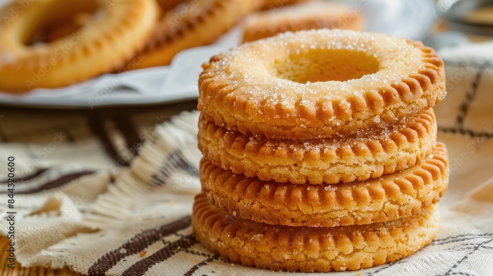 Buttery cookies in the shape of a ring Buttery cookies in the shape of a ring