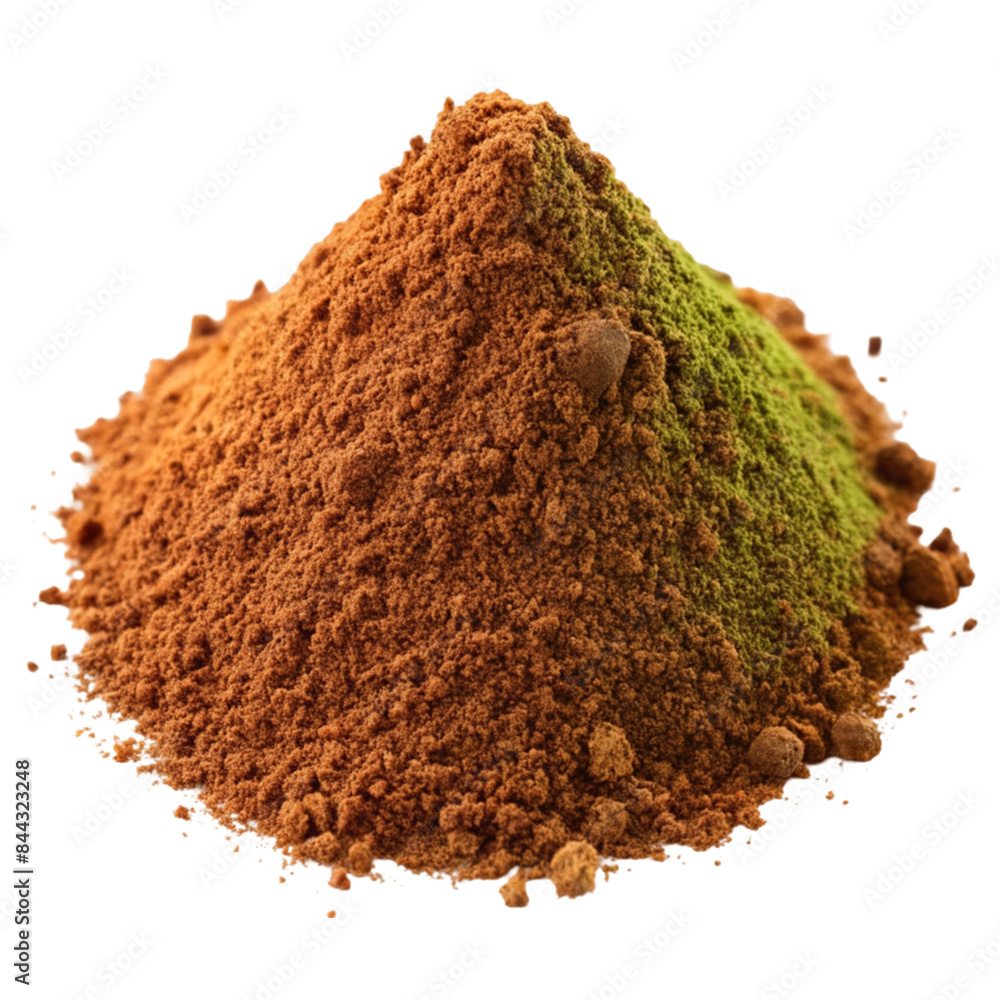 Dry tea powder isolated on Transparent background. Dry tea powder isolated on Transparent background.