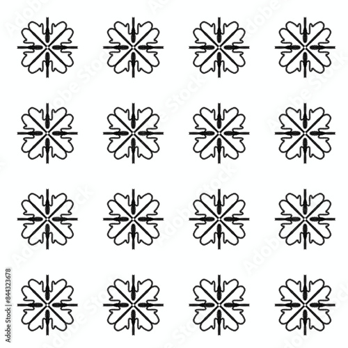 set of black and white icons