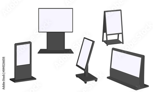 いろいろな形のデジタルサイネージ