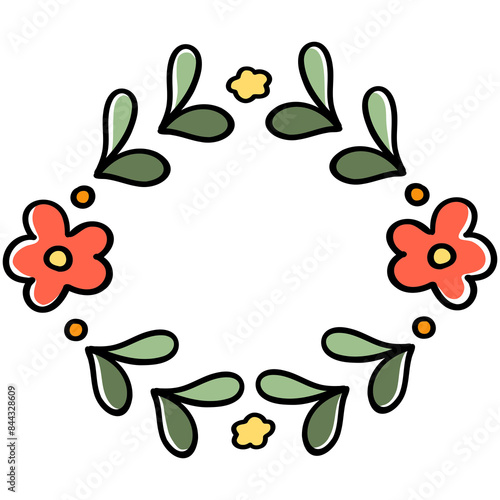 sweet floral wreath