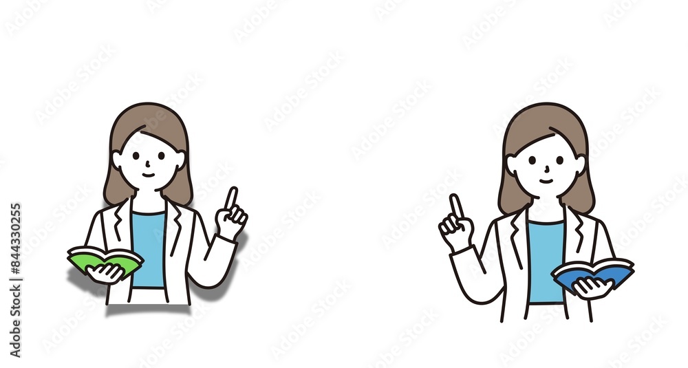 Illustration of a nurse holding a clipboard. Illustration of a nurse holding a clipboard.