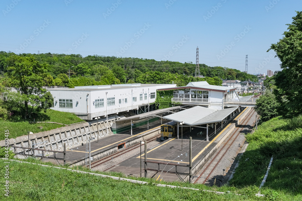 Obraz premium 行き止まりの駅である西武園駅