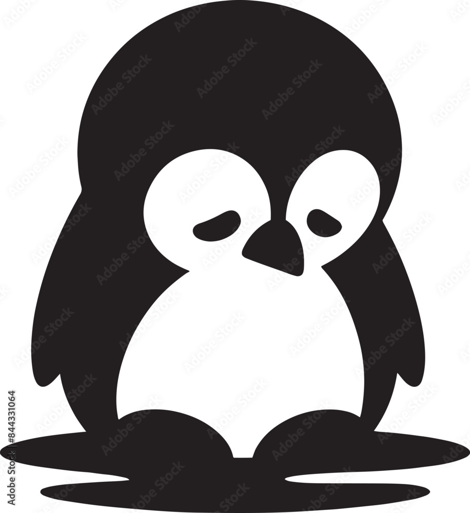 Penguin silhouette vector Penguin silhouette vector